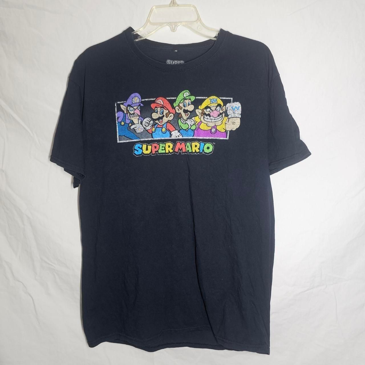 Super Mario Nintendo Wii Black Tee